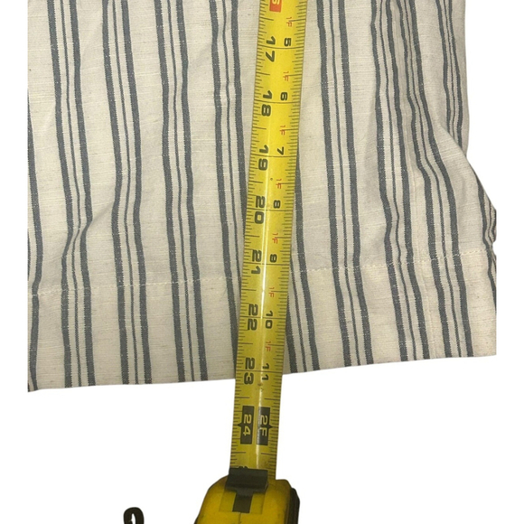 Lafayette 148 Size 6 Linen Blend Striped Wide Leg Pants - Picture 7 of 9